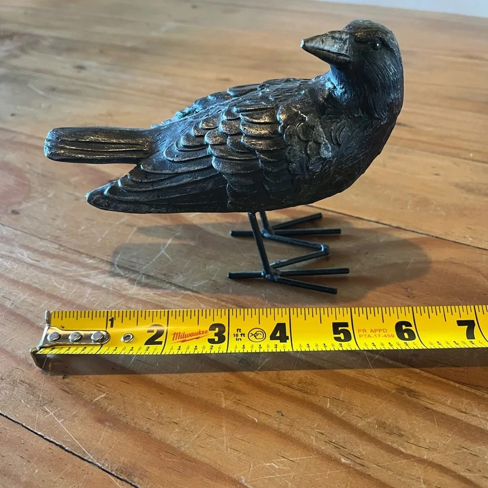 Metal Raven Figurine/Statue - Picture 7 of 8